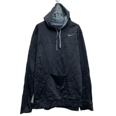 NIKE ロゴスウェット パーカー ナイキ XXL ブラック プルオーバー ビッグサイズ 古着卸 アメリカ仕入 a703-5037