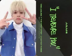 【中古】コレクションカード(男性) TREASURE/アサヒ/CD「THE FIRST STEP ： CHAPTER THREE」(BLACK Ver.)封入特典セルフィフォトカード