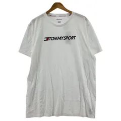 美品  TOMMY SPORT トミースポーツ タグ付き ロゴプリント半袖Ｔシャツ sizeXL/ホワイト