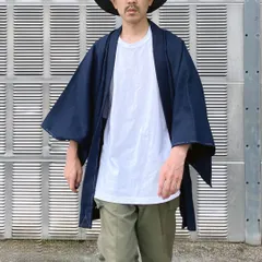 昭和後期 男性用羽織 ワシ柄羽裏 ジャパンヴィンテージ 和装ジャケット | Late Showa Men’s Haori with Eagle Lining – Japanese Vintage Kimono Jacket