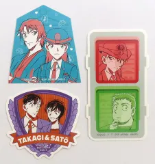【中古】シール・ステッカー 高木渉＆佐藤美和子/他 トルトデールステッカーセット(3枚組) 「一番ラボ 名探偵コナン FILE.2」 F賞