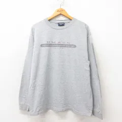 XL/古着 ジャンスポーツ 長袖 ビンテージ Tシャツ メンズ 90s UMASS クルーネック グレー 霜降り 25jun06 中古のサムネイル