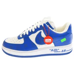 LOUIS VUITTON (ルイヴィトン) ×Nike Air Force 1 Low MS0232 ナイキ エアフォースワン モノグラム ローカットスニーカー ホワイトロイヤル ホワイト/ブルー 7 1/2のサムネイル