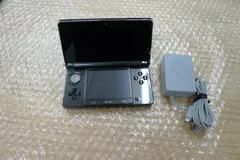 任天堂 ニンテンドー3DS コスモブラック　本体 アダプター　CTR-S-JPN-C0　2GB SDカード付き Nintendo 管理PM0503②
