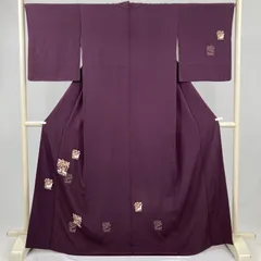 高級 付け下げ 正絹 袷 作家物 落款入 薄紫色 パープル フォーマル km07-22-012main.jpg