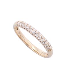 Ponte Vecchio ポンテヴェキオ ハーフエタニティ リング 指輪 K18PG/ダイヤモンド0.20ct 12.5号【いおき質店】
