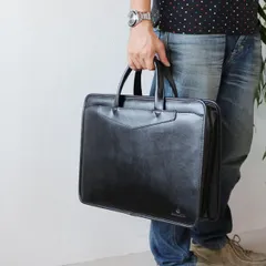 ビジネスバッグ 革 2WAY 牛皮 ビジネスバッグメンズビジネスバッグ ブラック／タン Ａ４サイズの入る bgm 父の日 おすすめ 【アウトレット】牛革【QSM-100】