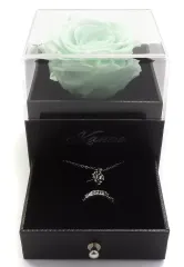 【中古】銀製品・指輪・アクセサリー 叶 ローズボックス入りリング＆ネックレスセット 「バーチャルYouTuber にじさんじ ジューンブライド2024 ～Rose Ribbon Knot～」