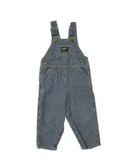 oshkoshヒッコリーオーバーオール OSHKOSH b'gosh ヒッコリーデニムオーバーオール size5 - メルカリ