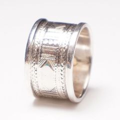 トゥアレグ　シルバー　リング　No.4　14号　アフリカ　マリ　トアレグ　指輪　アフリカンアクセサリー　アフリカ雑貨