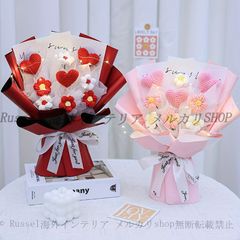 造花 桜 ハート形 花束 おしゃれ かわいい インテリア 人工 フェイク フラワー デコレーション ギフト ピンク