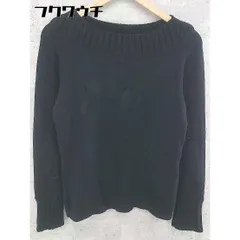 ◇ UNTITLED アンタイトル ウール ニット 長袖 セーター サイズ4 ブラック レディース 【中古】 【1002801742102】