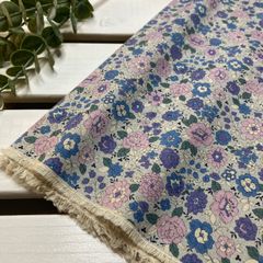 Yu086◇2.0m◇コットンリネン◇15◇graceful flower