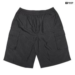 YAGO CARGO SHORTS【DARK GRAY】 (M・L・XL・2XL)(ヤゴ 通販 メンズ 大きいサイズ カーゴショーツ ショーツ ハーフパンツ カーゴパンツ ショートパンツ シンプル 無地 ゆったり オーバーサイズ ビックサイズ)