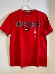 【新品未使用】TOMMY HILFIGER トミーヒルフィガー JS COLLEGIATE CREW Tシャツ 半袖