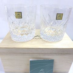 未使用 KAGAMI CRYSTAL カガミ クリスタル ペア ロックグラス　公田店