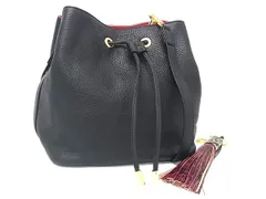 ■新品同様■ COCOCELUX GOLD ココセリュックスゴールド レザー ショルダーバッグ 斜め掛け 肩掛け レディース ブラック系 FP4607