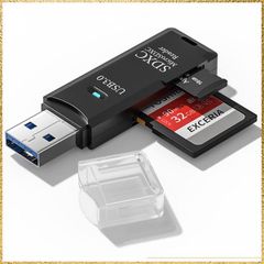 ★送料無料★ USB3.0 SDカードリーダー PC用 Micro SDカードからUSBアダプター カメラメモリーカードリーダー ノートパソコン用 Wansurs カードリーダー USB3.0 1パック