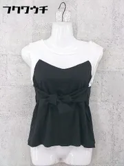 ◇ Khaju カージュ ノースリーブ カットソー ブラック ホワイト レディース 【中古】 【1002801374709】のサムネイル