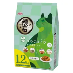 （まとめ買い）ペットライン 懐石 2つのごほうび まぐろ節添えペア 1.2kg(300g×4袋) 猫用フード 【×3セット】