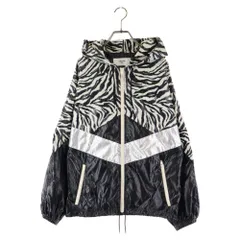 CELINE (セリーヌ) 22SS Loose Cut Jacket With Zebra Look And Nylon Coating 2W537260Q コーティングナイロンゼブラルックルーズカットジャケット ロゴプリント