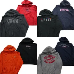 古着卸 まとめ売り ブランドMIX パーカー  8枚セット (メンズ Ｓ /Ｍ ) ディッキーズ Lee リーバイス 中古 古着 NB1805