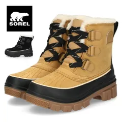 ソレル スノーブーツ レディース ワイド スエード 本革 ウィンターブーツ SOREL ティボリ5 ウォータープルーフ NL5113 TIVOLI V WP 防水 保温 防滑