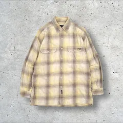 ヴィンテージ FILA オンブレチェック風 長袖 フランネル ボックス シャツ M
