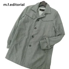 m.f.editorial タカキュー 秋冬 中綿 ライナー★ シングル コート Sz.L　メンズ グレー ビジネスにも