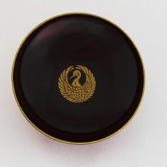 戦国武将家紋入り平盃　黒