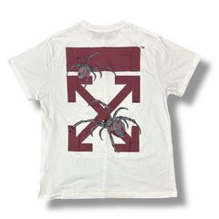 国内正規 OFF-WHITE 18SS ARACHNO ARROWS 半袖Tシャツ カットソー スパイダー オフホワイト OMAA038S20185001 ホワイト XS 97167A7のサムネイル