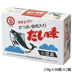 丸島醤油　かつおだしの素　箱入　(10g×50袋)×2箱　2002のサムネイル