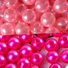 BIBIAN 美々杏パールビーズ ミンクパール ツートーンカラー( ローズピンク)