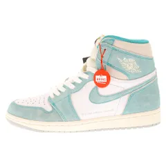 NIKE (ナイキ) AIR JORDAN 1 RETRO HIGH OG TURBO GREEN エアジョーダン1 レトロハイオージーターボグリーン ハイカットスニーカー ライトブルー/ホワイト US8 555088-311