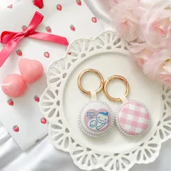 マタニティマーク キーホルダー ♡ バックチャーム　ピンク