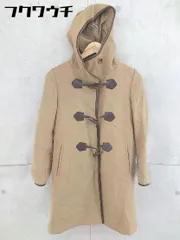 ■ ◎ BEAUTY & YOUTH UNITED ARROWS ライナー付き ウール フード コート サイズS ブラウン レディース  【1102180000326】