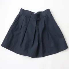 美品☆正規品 HERMES エルメス 2018SS セリエボタン付き ショートパンツ/キュロットパンツ/ボトムス ネイビー 38 レディース  フランス製のサムネイル