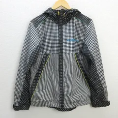 z■アディダス/adidas NEO ナイロンジャケット/ドット ギンガムチェック柄/JD2021【M】黒/men's/67【中古】■