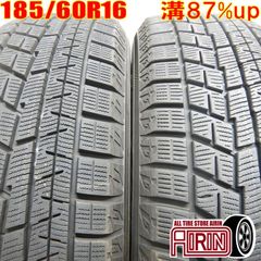 中古 185/60R16 YOKOHAMA iceGUARD 6 IG60 2本 スタッドレスタイヤ ヨコハマ アイスガード６ IG60 ラクティス デミオ トレジア ヤリス   などに 中古タイヤ 16インチ
