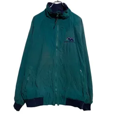 PORT AUTHORITY ジャケット XL グリーン ジップアップ ビッグサイズ 裏ボア 切替 アウトドア アウター 古着卸 アメリカ仕入 a702-7097