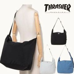 スラッシャー THRASHER 撥水加工 リップストップ ナイロン ワンポイント GONZ SAD Shoulder Bag ショルダーバッグ L