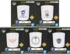 【中古】グラス 全5種セット グラス 「一番くじ ゼルダの伝説 ハイラルからのかりものたち」 F賞のサムネイル