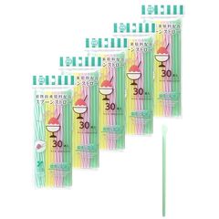 【.co.jp 限定】 ストリックスデザイン スプーンストロー 150本 (30本×5個セット) 21cm 直径6mm 4色 かき氷 ストロー 環境配慮 カラフル パーティー イベント アウトドア SD-152