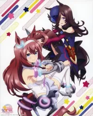 【中古】キャンバスボード・キャンバスアート ミホノブルボン＆ライスシャワー キャンバスボード 「ウマ娘 プリティーダービー Season 2」