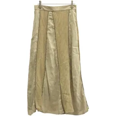 AKIRA NAKA アキラ ナカ SAMPLE/22SS リネンパネルロングスカート  ベージュのサムネイル
