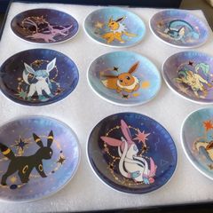 9枚セット 海外限定 ブイズ 小皿 ギフトセット 食器 正規品 ポケモン ポケットモンスター Pokémon 醤油皿 お皿 皿 公式 イーブイ エーフィ ブラッキー リーフィア グレイシア ニンフィア ブースター サンダース シャワーズ ギフト プレゼント