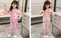 キッズ 女の子 かわいい パジャマ 冬用 もこもこ ピンク セットアップ