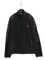 【お得なクーポン配布中!】 90s ポロゴルフ ラルフローレン ナイロン フリース ジャケット メンズ M オールド ポロ ミドルポニー フルジップ ハイネック ジャンパー 黒