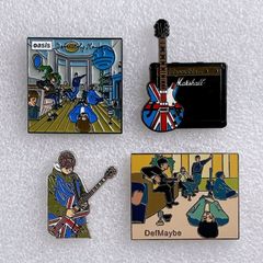 Oasis オアシス - Noel ノエル / Epiphone エピフォン / Definitely Maybe ピンバッジ