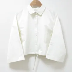 ANAYI - 良品 24SS ANAYI アナイ エコナットツイルクロップドシャツ 2WAY ショートブルゾン 10241713370 36 ホワイト レディース 古着 中古 USED 良品 24SS ANAYI アナイ エコナットツイルクロップドシャツ 2WAY